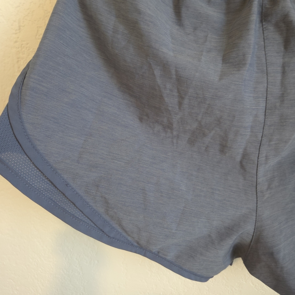 Nike Tempo Blue Running Shorts Women's Athletic Linen Dri Fit Tie West Size M - Picture 8 of 13